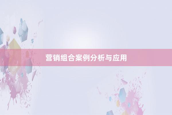 营销组合案例分析与应用